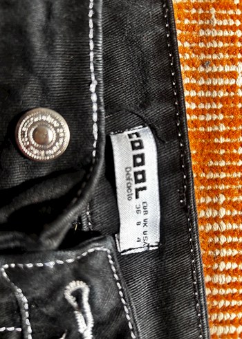 Siyah Bol Kesim orta Boy Kot Pantolon - Görsel 2