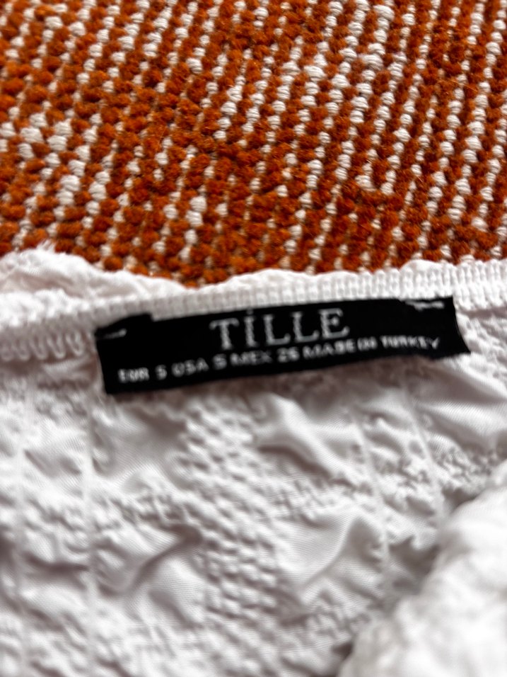 Dantel Detaylı Keten Beyaz Bohem Bluz - Görsel 2