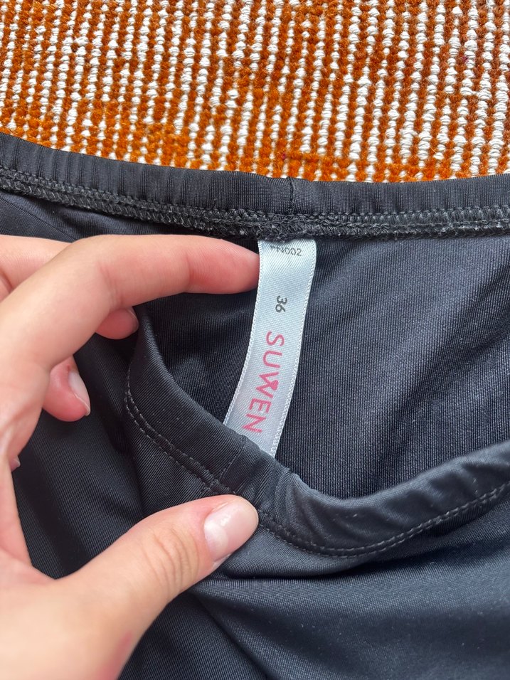 Siyah Basic Mini deniz şortu - Görsel 2