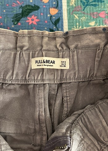 s Beden Lila Batik Desenli Kadın Kot Pantolon