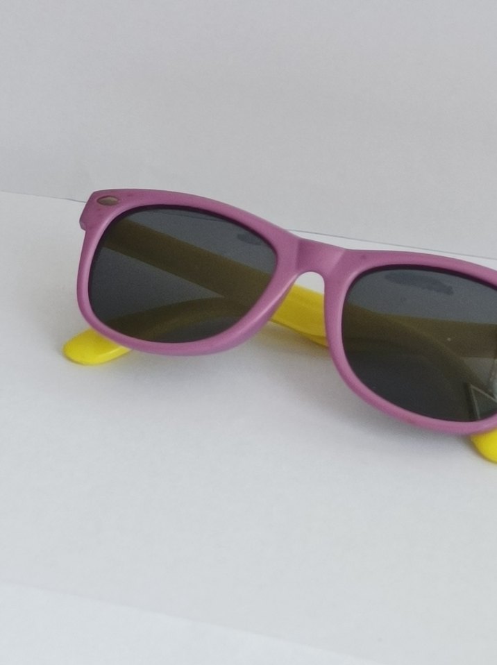 Renkli Pembe-Sarı Çocuk Güneş Gözlüğü - Görsel 4