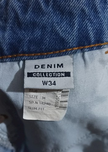 Fermuarlı Mavi Denim Mini Etek - Görsel 3