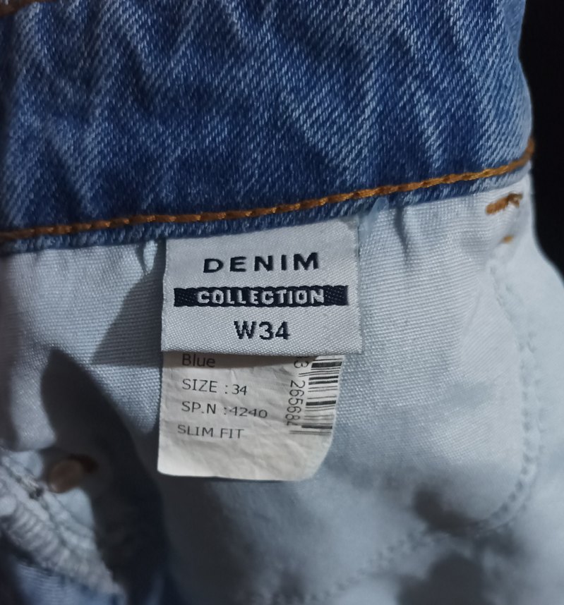 Fermuarlı Mavi Denim Mini Etek - Görsel 3