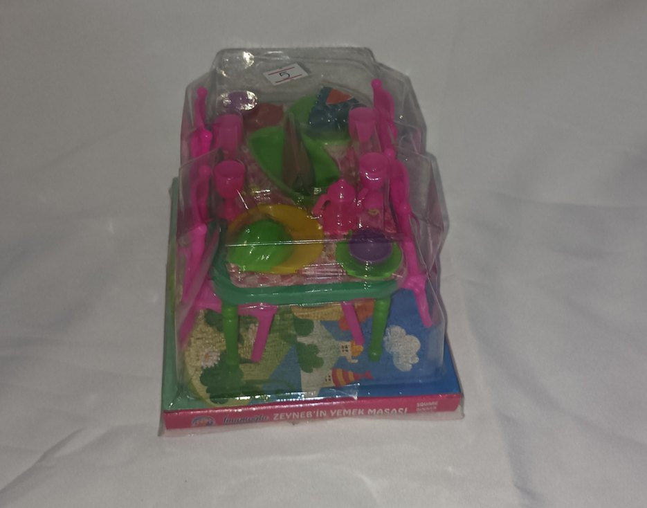 Renkli Çocuk Oyun Yemek Masası Seti - Görsel 3