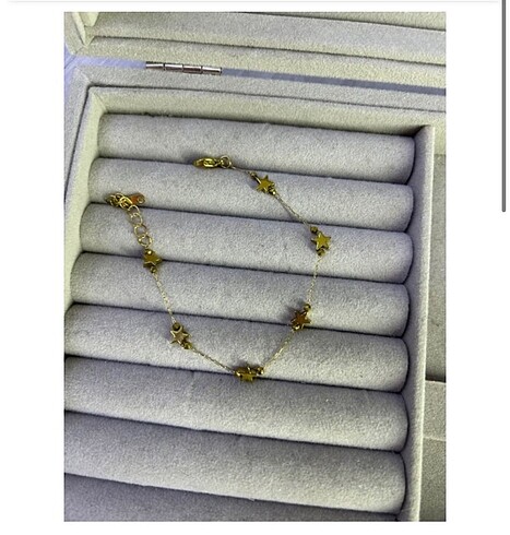 MİNİMAL YILDIZ GOLD ÇELİK BİLEKLİK