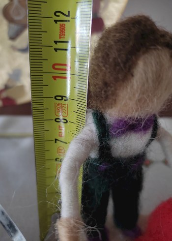 Kırmızı Kalpli Renkli Keçe Bebekler - Görsel 3