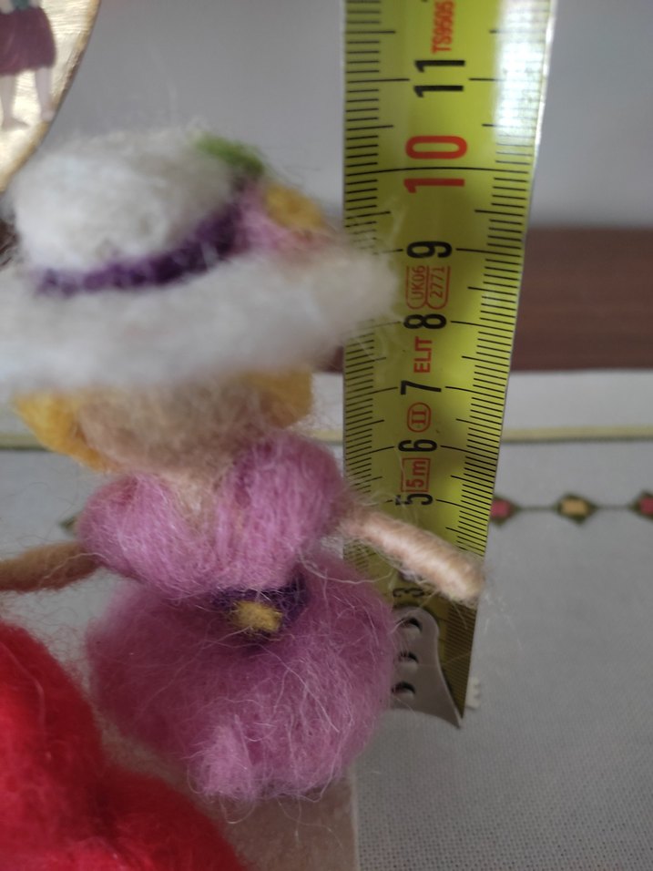 Kırmızı Kalpli Renkli Keçe Bebekler - Görsel 4