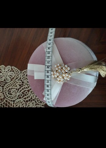 Pembe Kadife Takı ve Tesbih Kutusu - Görsel 5