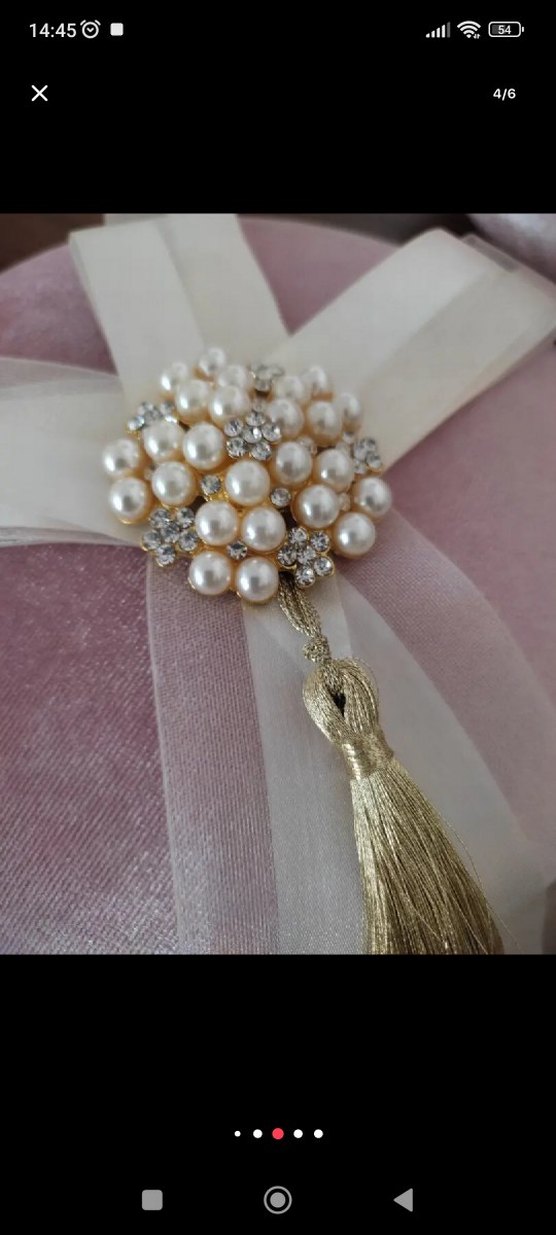 Pembe Kadife Takı ve Tesbih Kutusu - Görsel 4