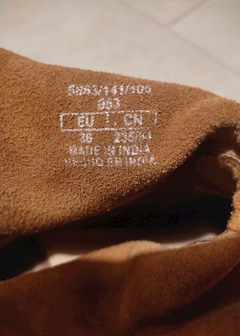 Kahverengi Süet Arkadan Fermuarlı Bot - Görsel 3