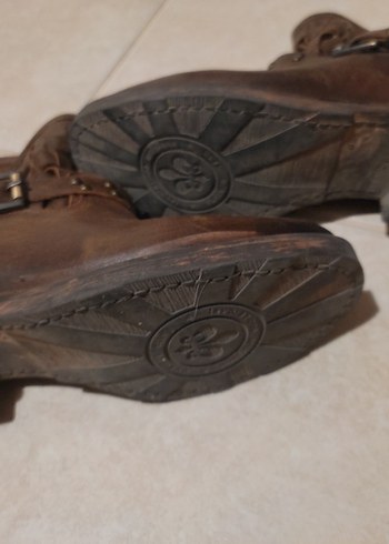 Kahverengi Deri Tokalı Bot - Görsel 3