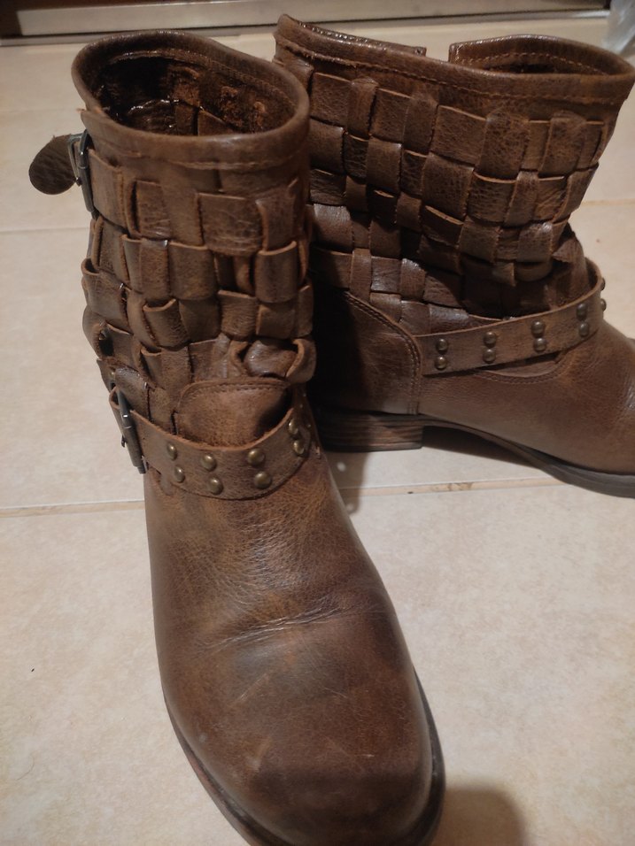 Kahverengi Deri Tokalı  Bot - Görsel 5