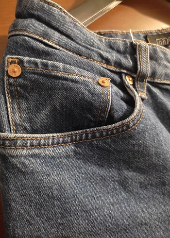 Kadın mavi Denim Regular Fit Jean - Görsel 3