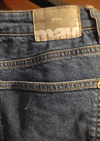 Kadın mavi Denim Regular Fit Jean - Görsel 5