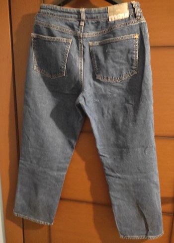 Kadın mavi Denim Regular Fit Jean - Görsel 4