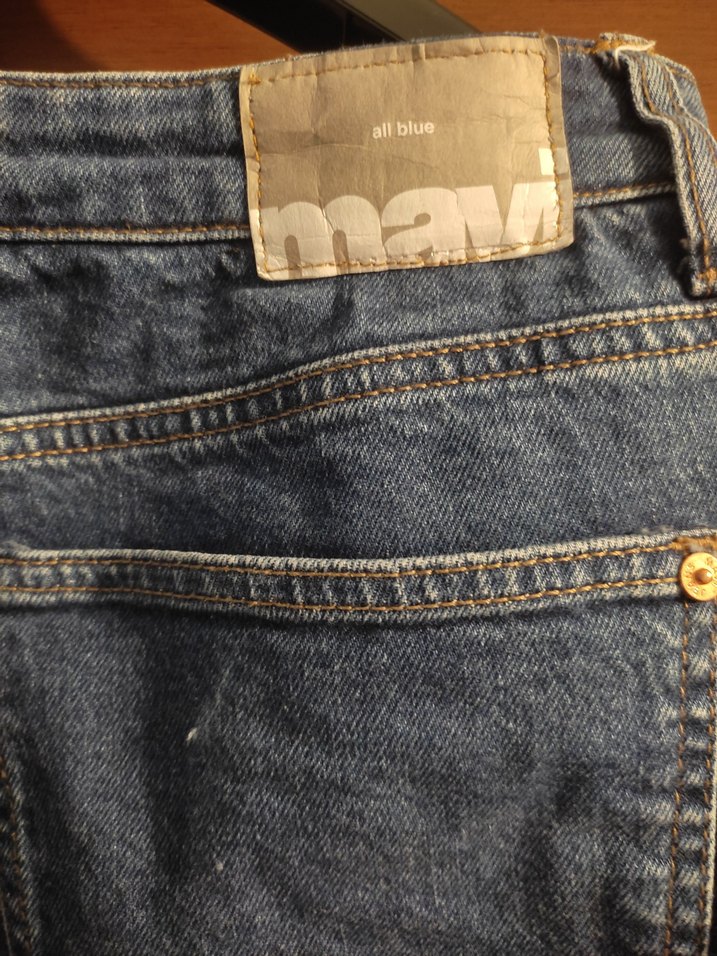 Kadın mavi Denim Regular Fit Jean - Görsel 5