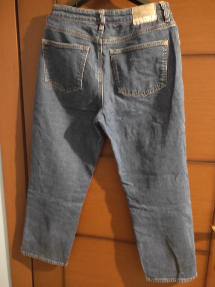 Kadın mavi Denim Regular Fit Jean - Görsel 4