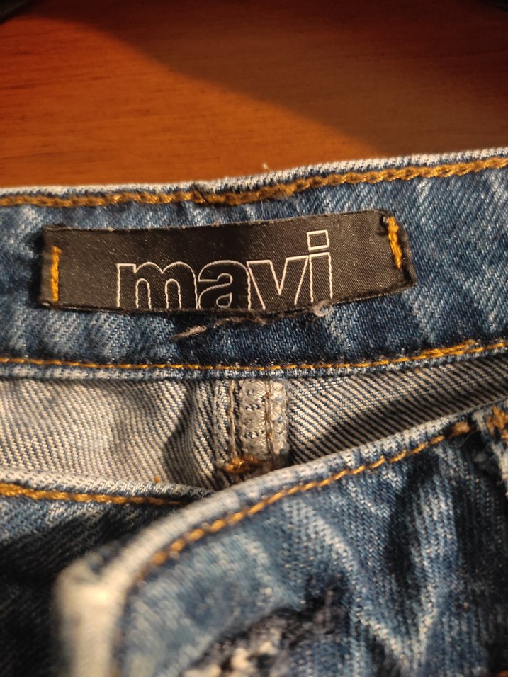 Kadın mavi Denim Regular Fit Jean - Görsel 2