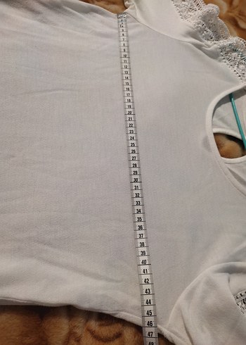 Dantel Detaylı Beyaz Kadın Bluz - Görsel 8