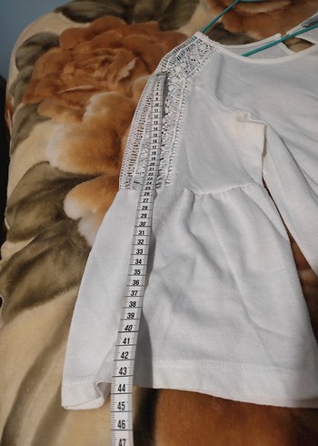 Dantel Detaylı Beyaz Kadın Bluz - Görsel 7