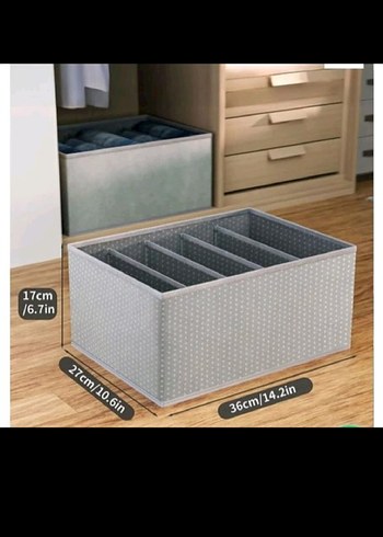 Gri Çok Bölmeli Dolap Düzenleyici - Görsel 4