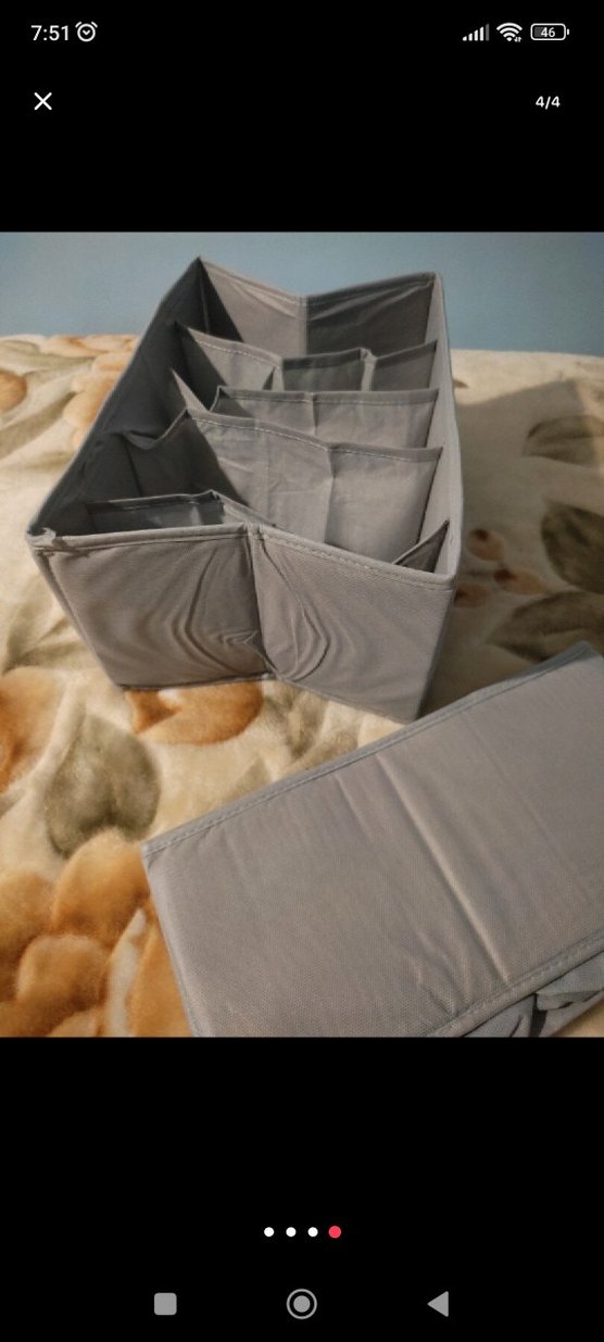 Gri Çok Bölmeli Dolap Düzenleyici - Görsel 3