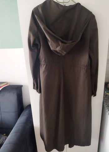 Nihan Nihan Kahverengi Kemerli Uzun Kadın Trençkot