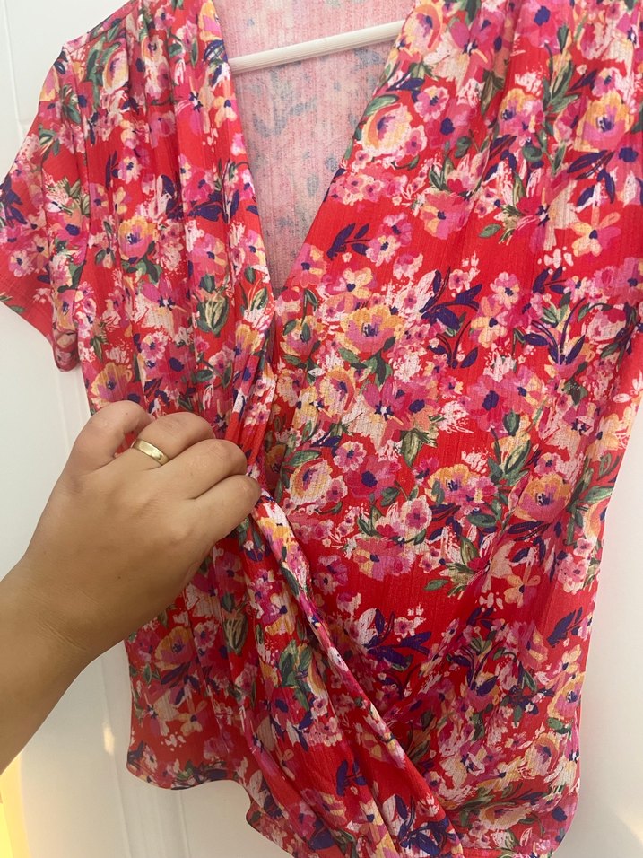 LCW çiçek desenli bluz - Görsel 3