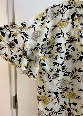 Çiçek Desenli Bohem Kadın Bluz - Görsel 3