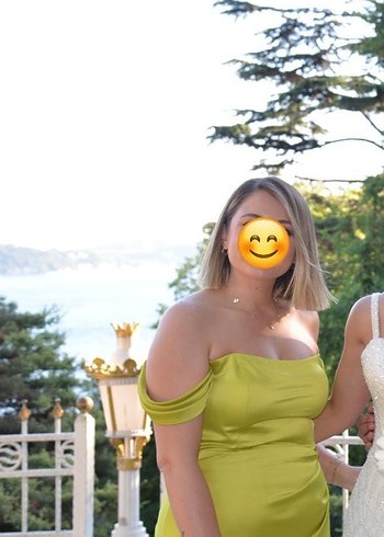 Yağ yesili Drapeli Straplez Midi Elbise