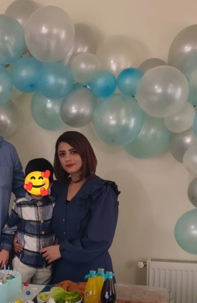 Uzun Kollu Lacivert Fırfırlı Midi Elbise - Görsel 5