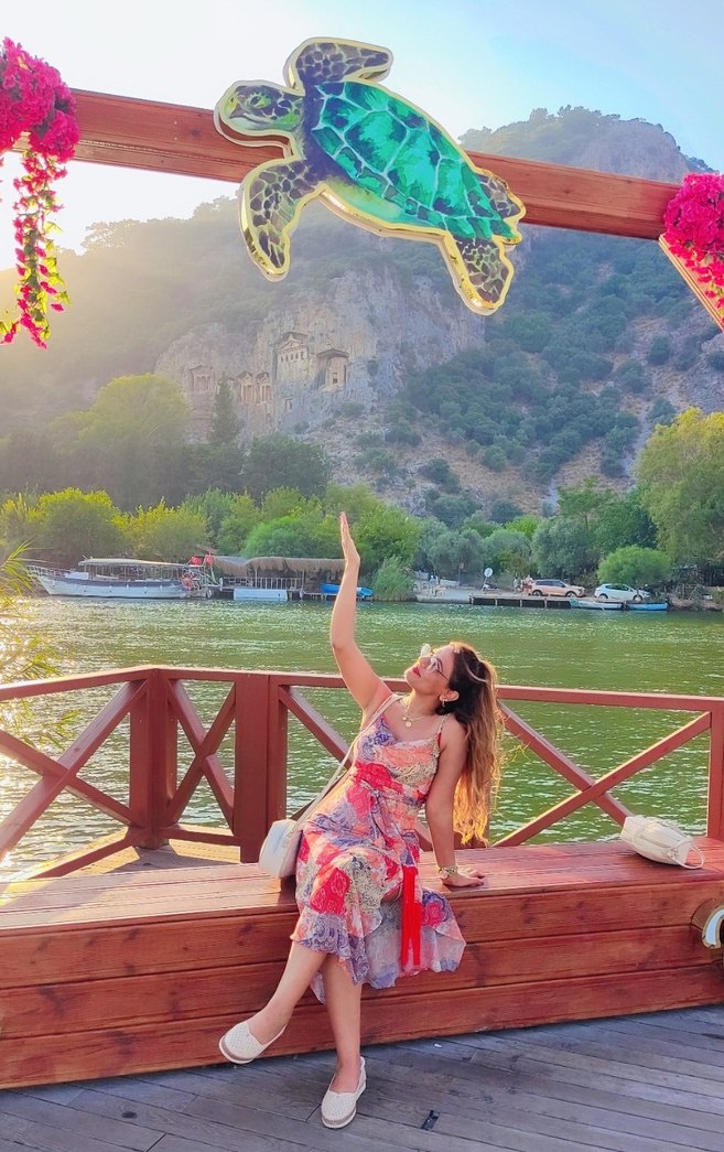 Bohem Çok Renkli Uzun Elbise - Görsel 5