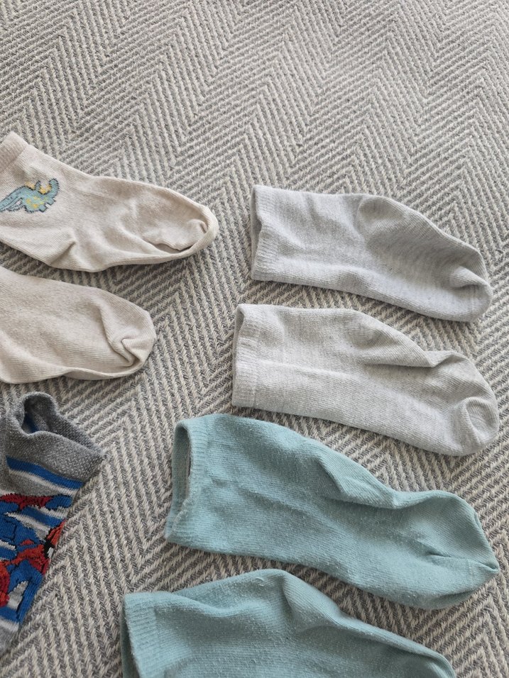 Erkek Çocuk Gri Çorap Seti - Görsel 3