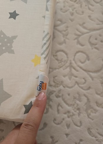 Gri Yıldız Desenli Bebek yükseltici minder - Görsel 8