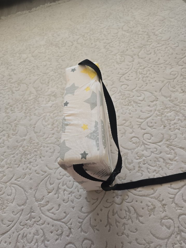 Gri Yıldız Desenli Bebek yükseltici minder - Görsel 5
