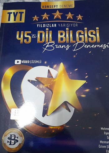 TYT 45'li Dil Bilgisi Branş Denemesi Kitabı