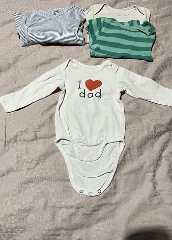 Hm marka 4 adet uzun kollu çıtçıtlı body - Görsel 2