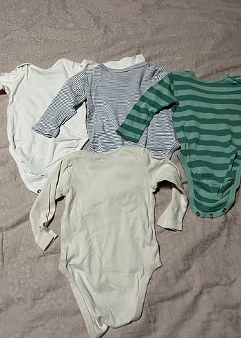 Hm marka 4 adet uzun kollu çıtçıtlı body - Görsel 7