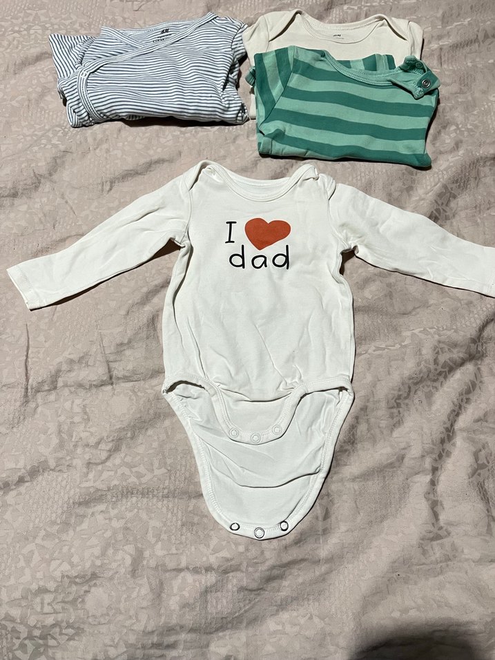 Hm marka 4 adet uzun kollu çıtçıtlı body - Görsel 2