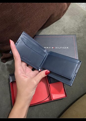 Tommy Hilfiger Mavi Erkek Cüzdan ve Para Klipsi - Görsel 2