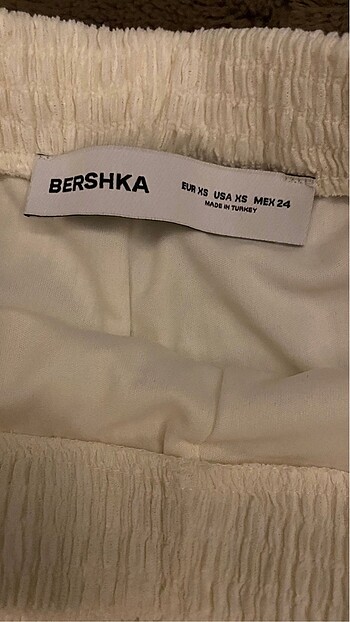 xs Beden BERSHKA dokulu geniş paça pantolon