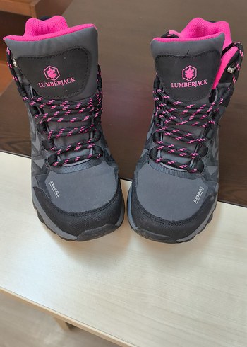 Lumberjack Kız Çocuk Gri-Pembe Bağcıklı Bot