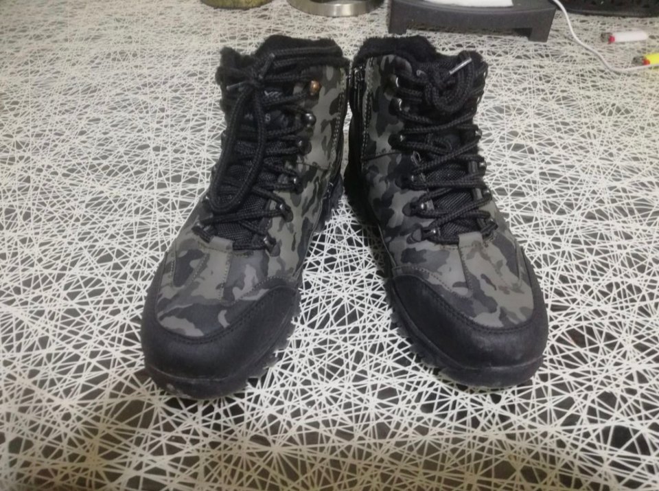 Gri Kamuflaj Desenli Erkek Outdoor Botları - Görsel 3