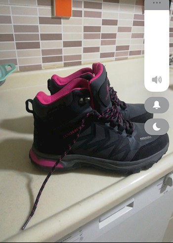 Pembe Yüksek Topuklu Kauçuk Outdoor Kadın Bot