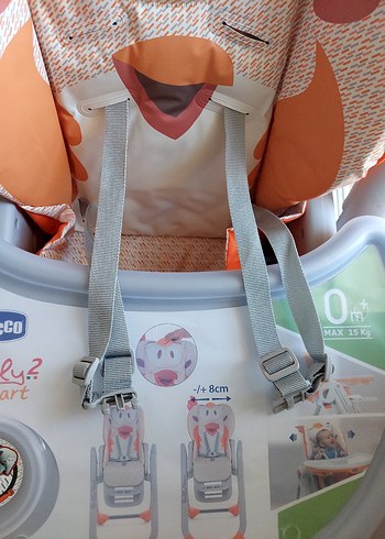 Chicco Turuncu Bebek Mama Sandalyesi - Görsel 6