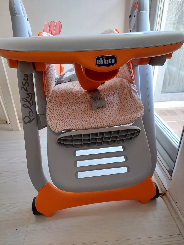 Chicco Turuncu Bebek Mama Sandalyesi - Görsel 3