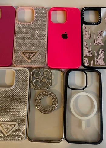 Iphone 13 pro ile uyumlu 7 adet telefon kılıfı
