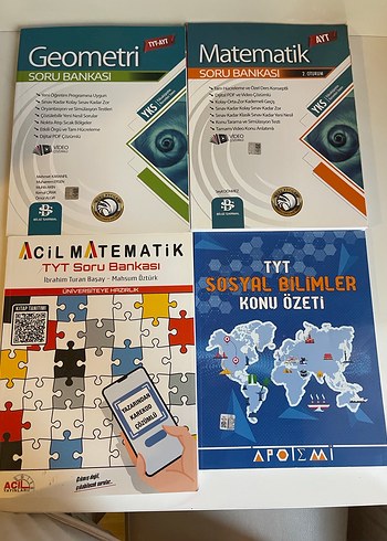 TYT Matematik, Geometri, Sosyal Bilimler Soru Bankası Seti