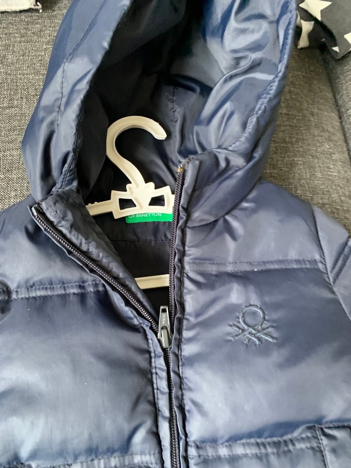 Gri Kapüşonlu Erkek Çocuk Mont - Görsel 3