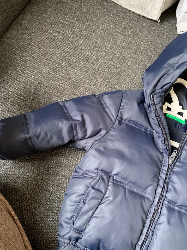 Gri Kapüşonlu Erkek Çocuk Mont - Görsel 2